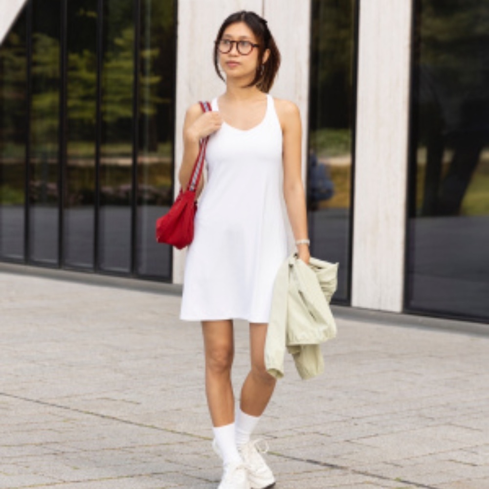 Uniqlo White Airism Soft Mini Dress - Picture 5 of 7